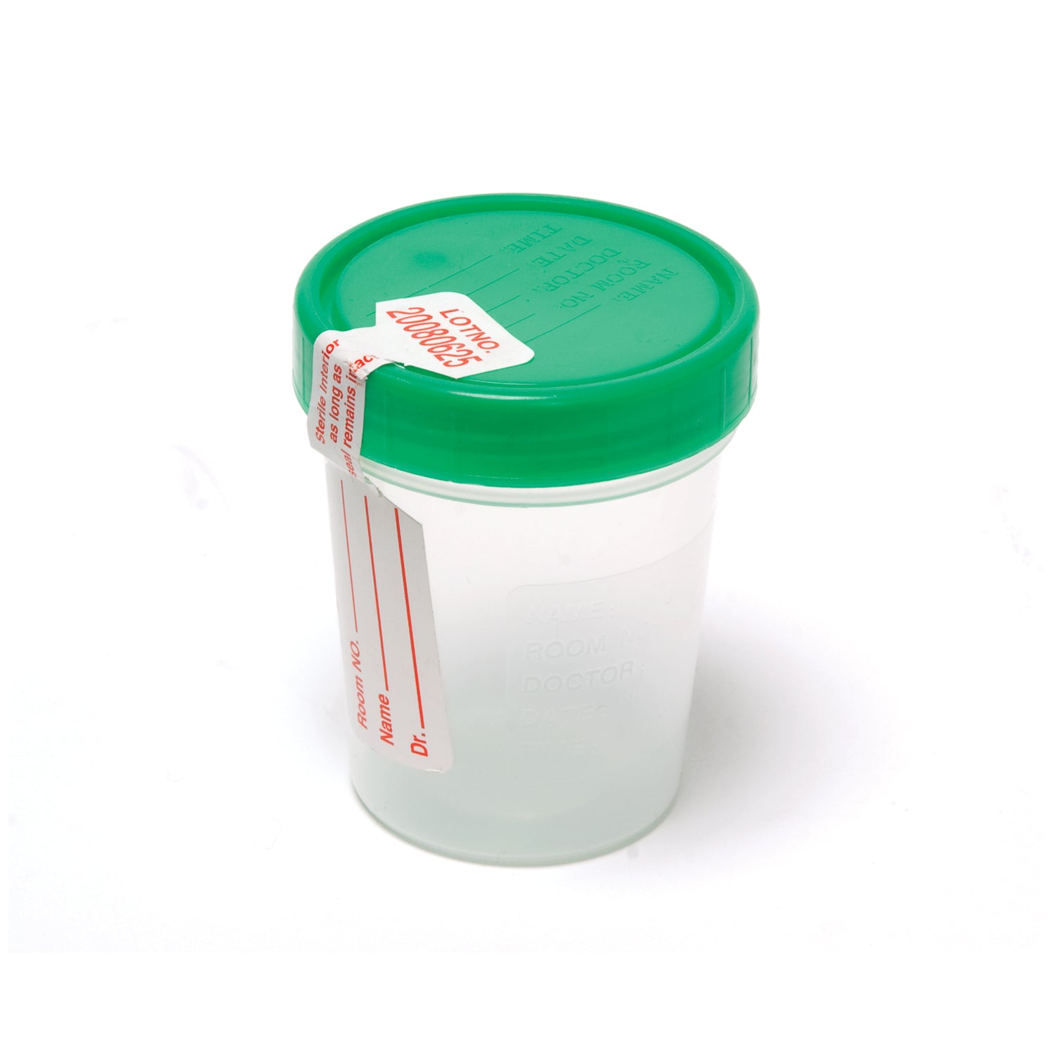 PRO ADVANTAGE® URINE S Specimen Container, Screw-On Lid & tamper evident label, 4 oz, Sterile, 100/cs (54 cs/plt)