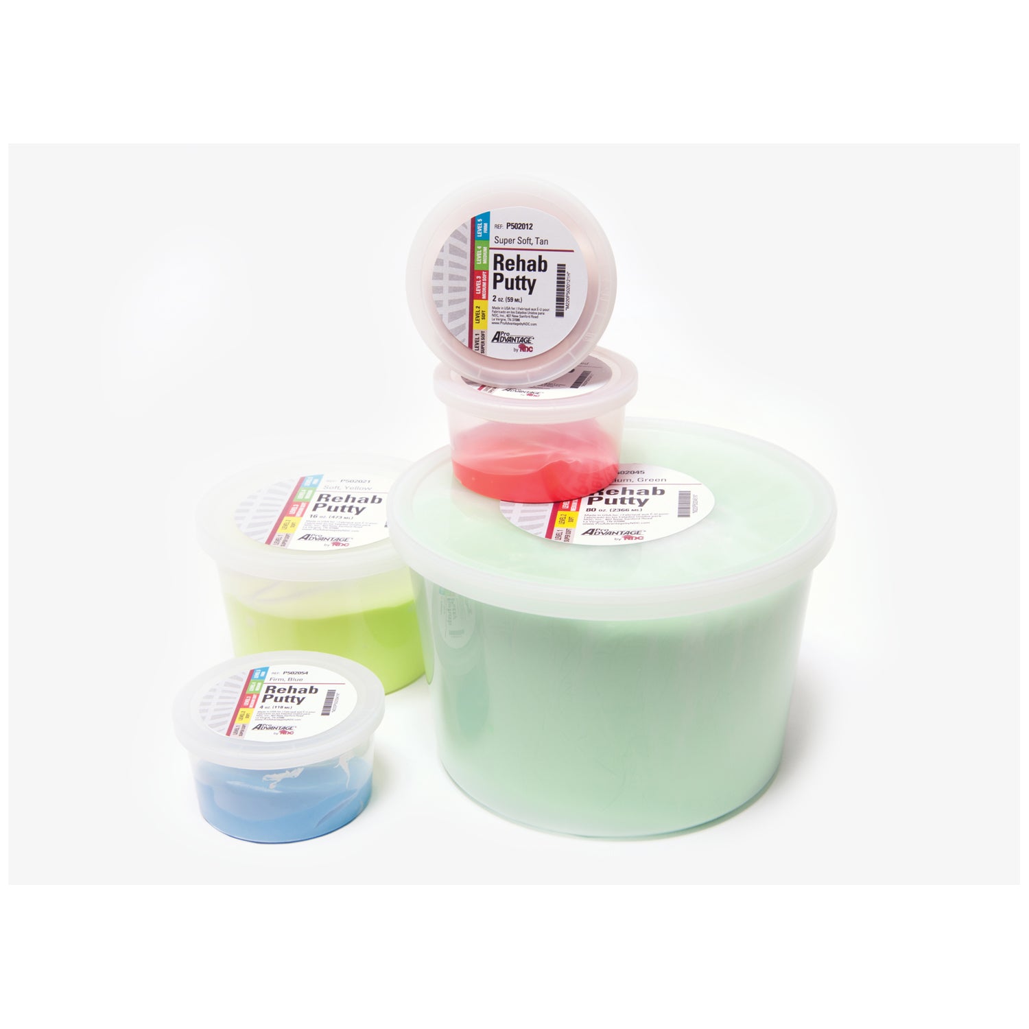 PRO ADVANTAGE® Rehab Putty, 2 oz, Green, Medium (XNR11.02, 020072)