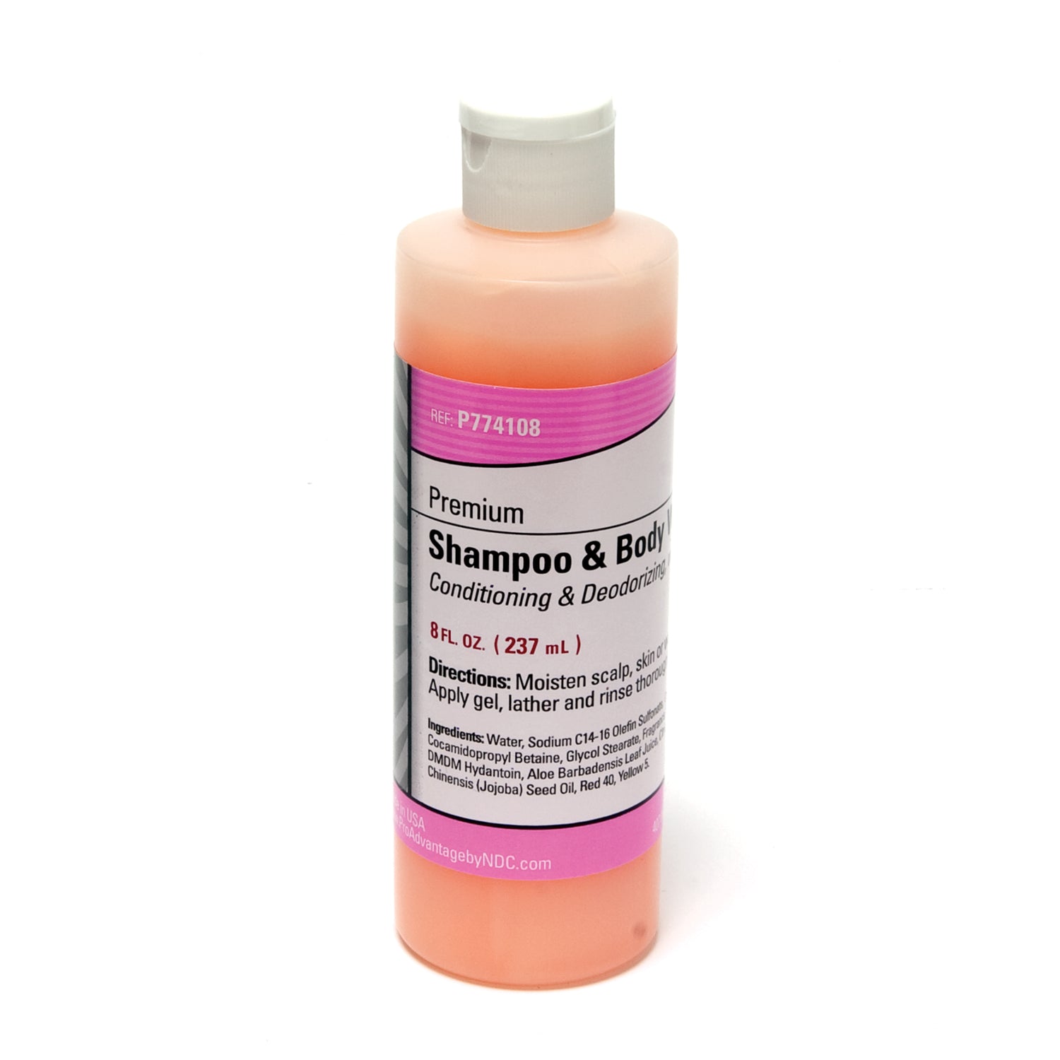 PRO ADVANTAGE® PREMIUM ALL-IN-ONE SHAMPOO & BODY WASH Premium Shampoo & Body Wash, 8 oz Bottle, Flip Top Cap, 48/cs