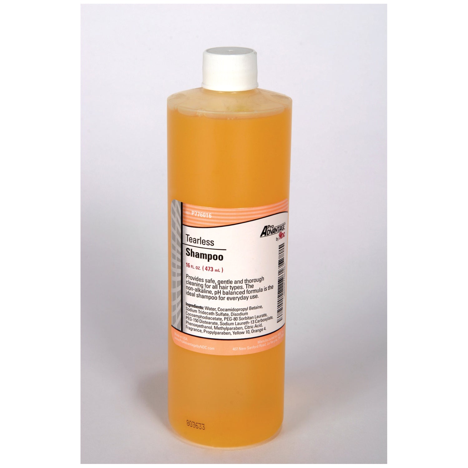PRO ADVANTAGE® TEARLESS SHAMPOO Tearless Shampoo, 16 oz, Flip Top Cap, 12/cs