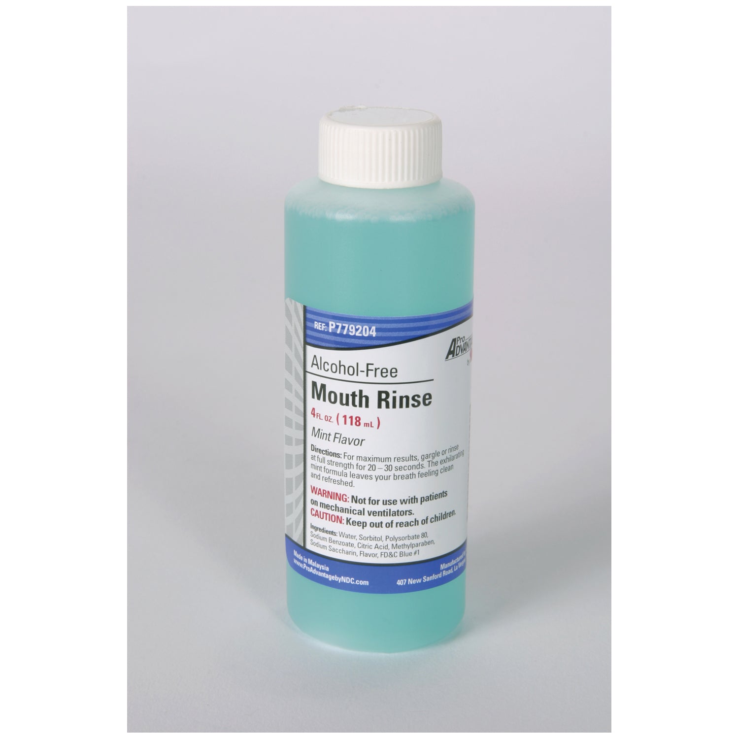 PRO ADVANTAGE® ALCOHOL FREE Mouthrinse, 4 oz Bottle, 60/cs (80 cs/plt)