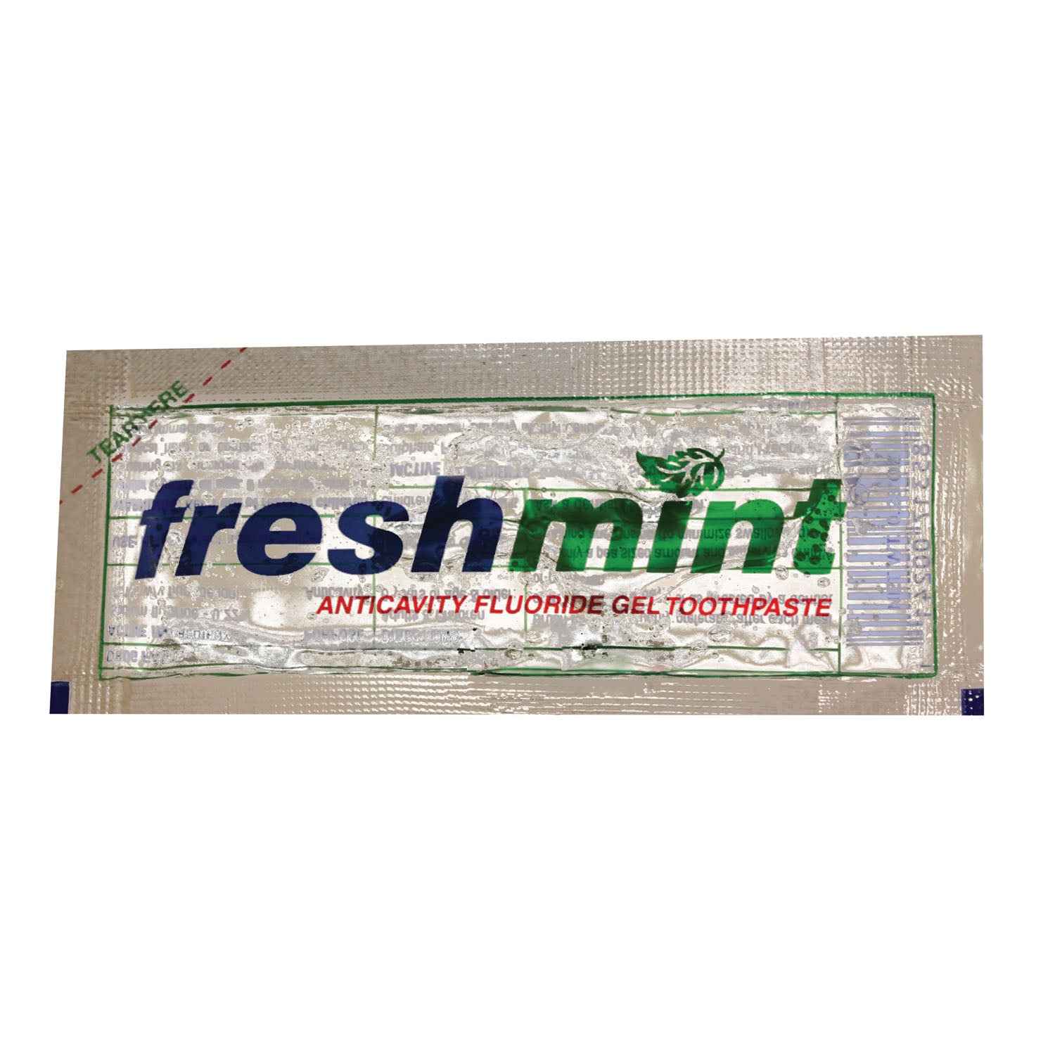 NEW WORLD IMPORTS FRESHMINT® CLEAR GEL TOOTHPASTE Single Use Anticavity Fluoride Gel Toothpaste Packet, 500/bx, 2 bx/cs (Not Available for sale into Canada)
