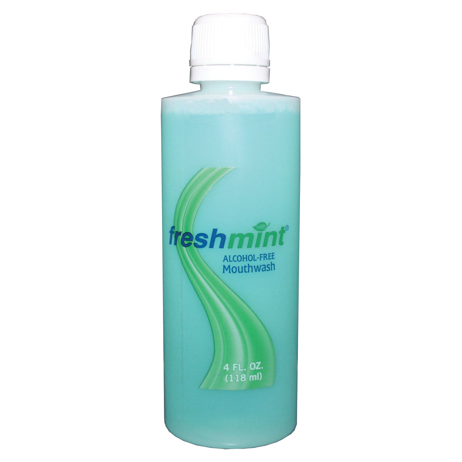 NEW WORLD IMPORTS FRESHMINT® MOUTHWASH Alcohol-Free Mouthwash, 4 oz, 60/cs (70 cs/plt) (Made in USA) (Please see document on Vendor Information Page for more details on proper use of this product)