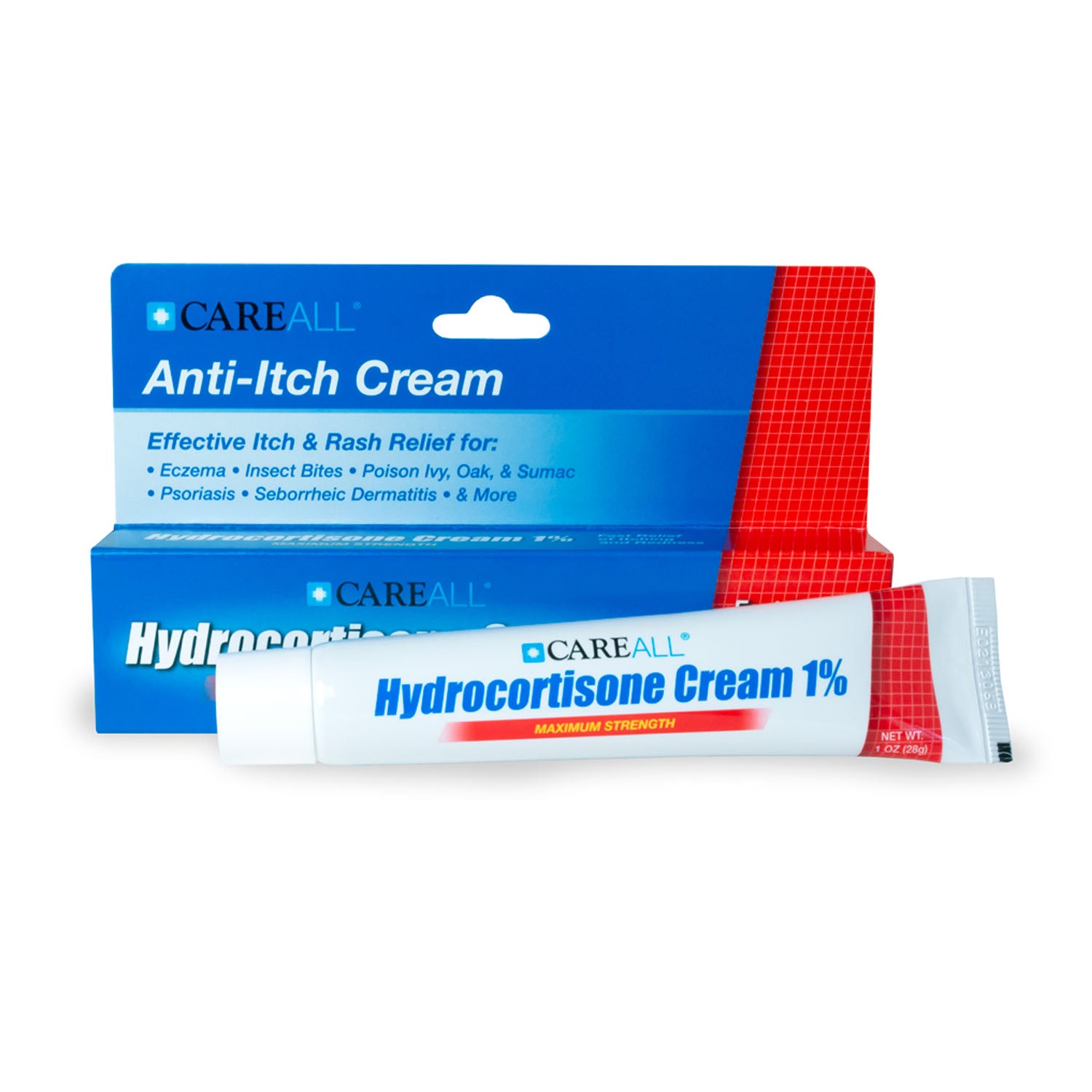 NEW WORLD IMPORTS CAREALL® HYDROCORTISONE Hydrocortisone Cream 1%, 1 oz, Compared to the Active Ingredients in Cortaid®, 24/bx (Not Available for sale into Canada)