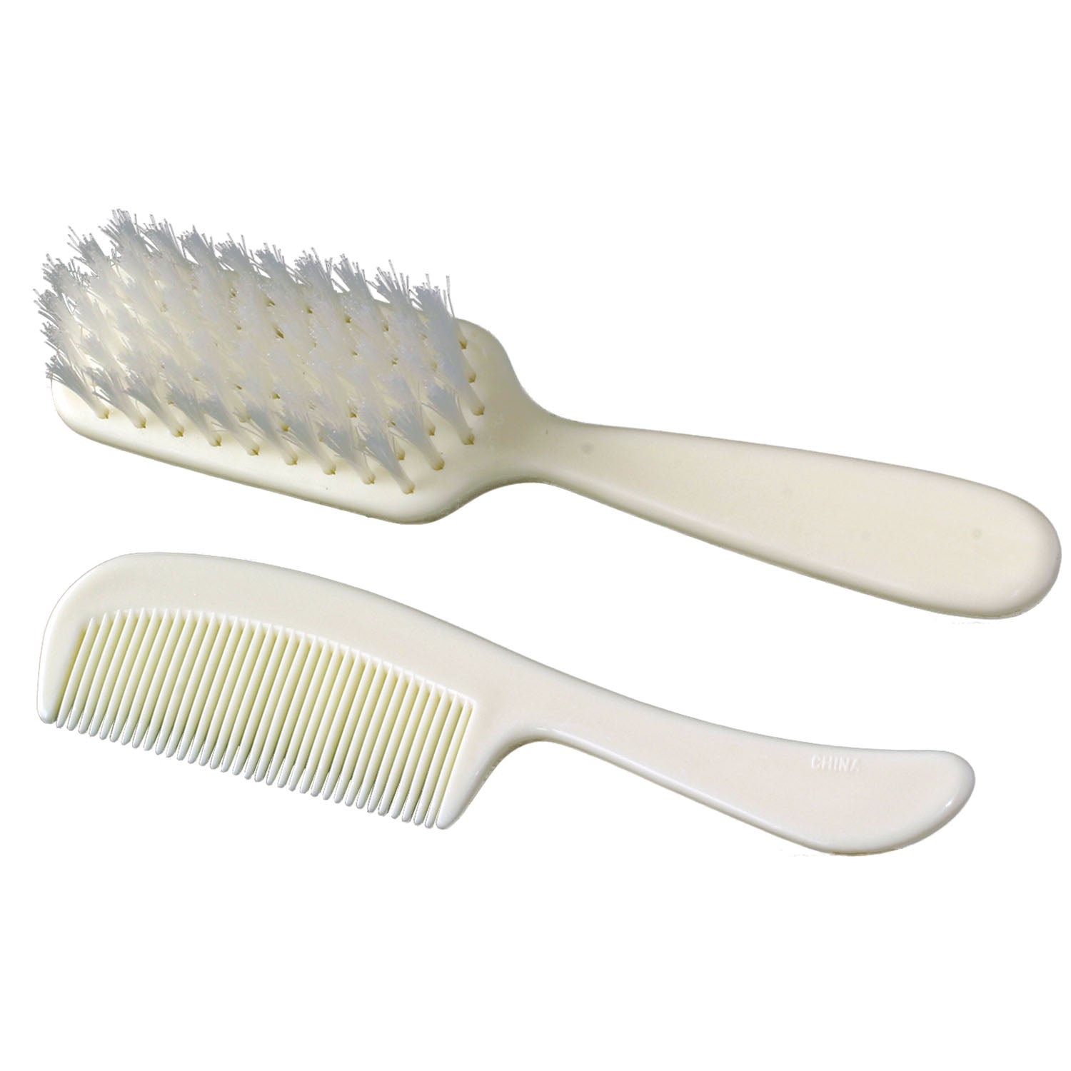 DUKAL DAWNMIST COMB & BRUSH Baby Comb & Brush Set, Ivory, 1/bg, 24 bg/bx, 12 bx/cs