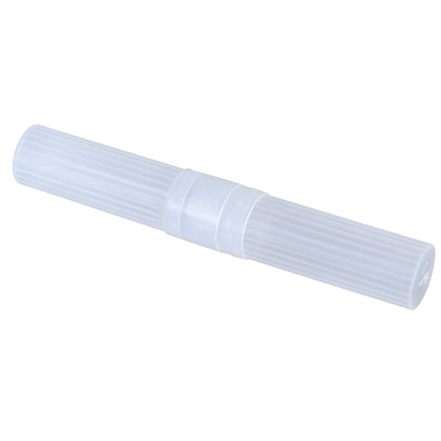 NEW WORLD IMPORTS TOOTHBRUSH HOLDER Cylinder Toothbrush Holder, Clear 2-Piece, Holds Toothbrushes 7" Long, 100/cs