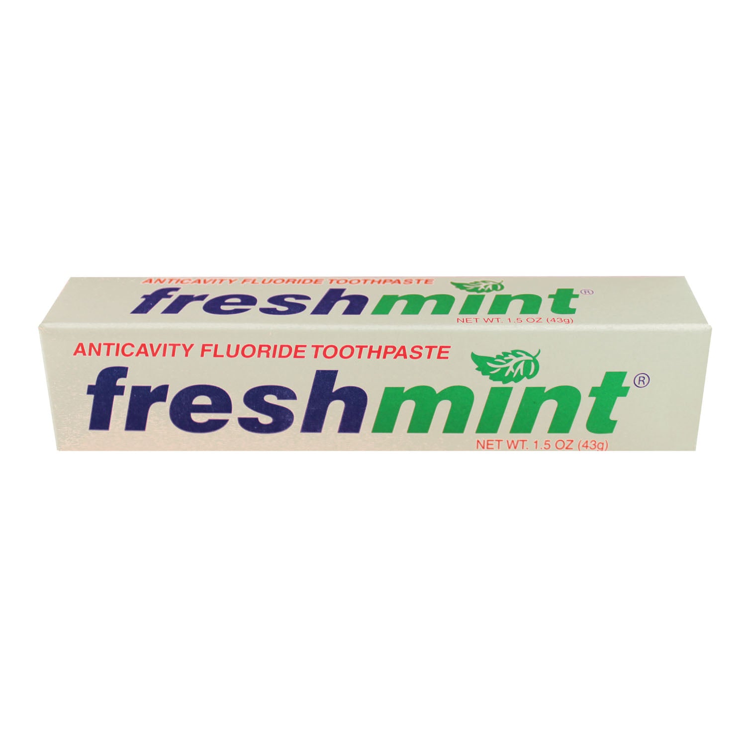 NEW WORLD IMPORTS FRESHMINT® FLUORIDE TOOTHPASTE Anticavity Fluoride Toothpaste, 1.5 oz, Individually Boxed, 144/cs (60 cs/plt) (Not Available for sale into Canada)