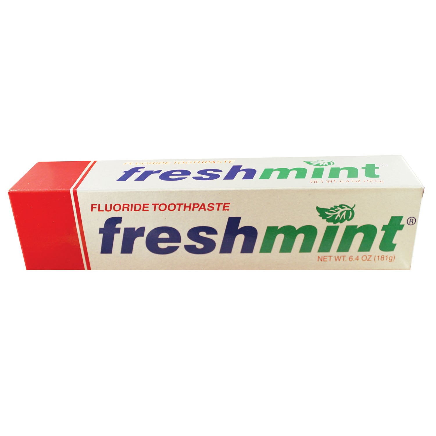 NEW WORLD IMPORTS FRESHMINT® FLUORIDE TOOTHPASTE Anticavity Fluoride Toothpaste, 6.4 oz, Individually Boxed, 48/cs (Not Available for sale into Canada)