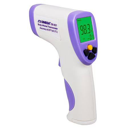 LINKS MEDICAL Infrared Thermometer, Non-Contact, LCD Digital Display Screen, Audible Voice Option, High Temperature Alarm, Automatic Power-Off