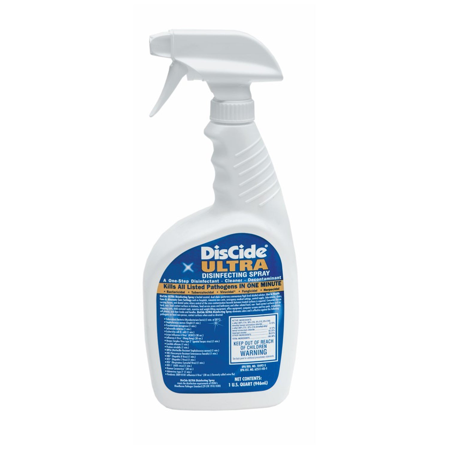 PALMERO DISCIDE® ULTRA SURFACE DISINFECTANT Discide Ultra Quart Sprayer, 12/cs