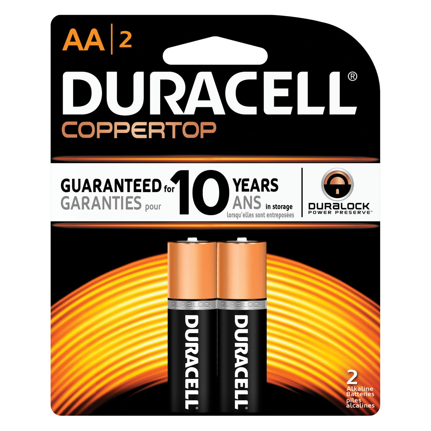 DURACELL® COPPERTOP® ALKALINE RETAIL WITH DURALOCK POWER PRESERVE™ TECHNOLOGY Battery, Alkaline, Size AAA, 4pk, 18pk/bx, 3 bx/cs