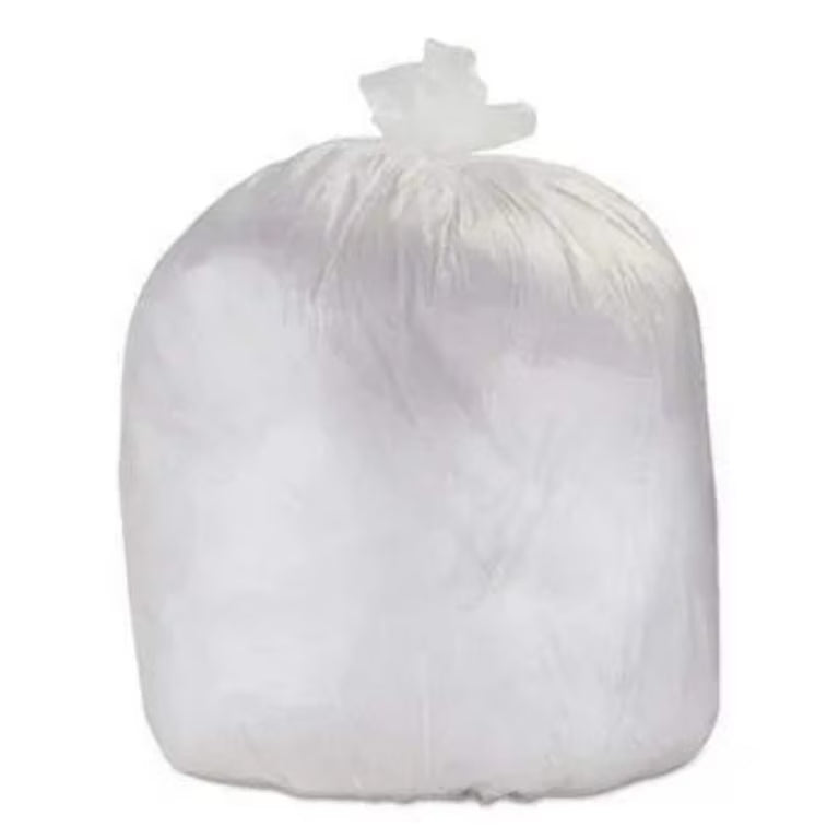 MEDEGEN POLYETHYLENE CAN LINERS Can Liner, 30" x 36", Low Density, White, 0.75 mil, 25 bg/rl, 8 rl/cs