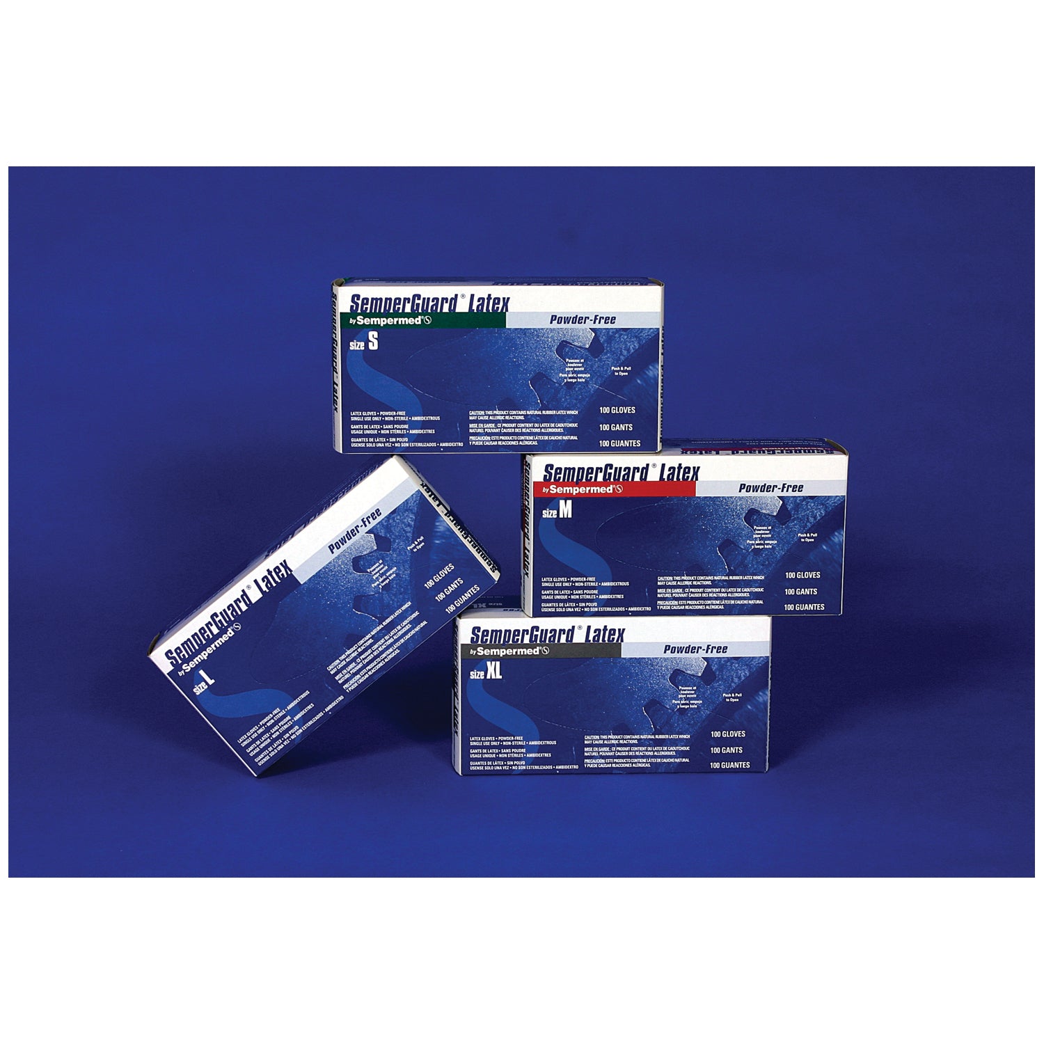 HARPS USA SEMPERGUARD® LATEX POWDER FREE Glove, Disposable, Latex, Large, Powder Free (PF), Beaded Cuff, Ambidextrous, 100/bx, 10 bx/cs