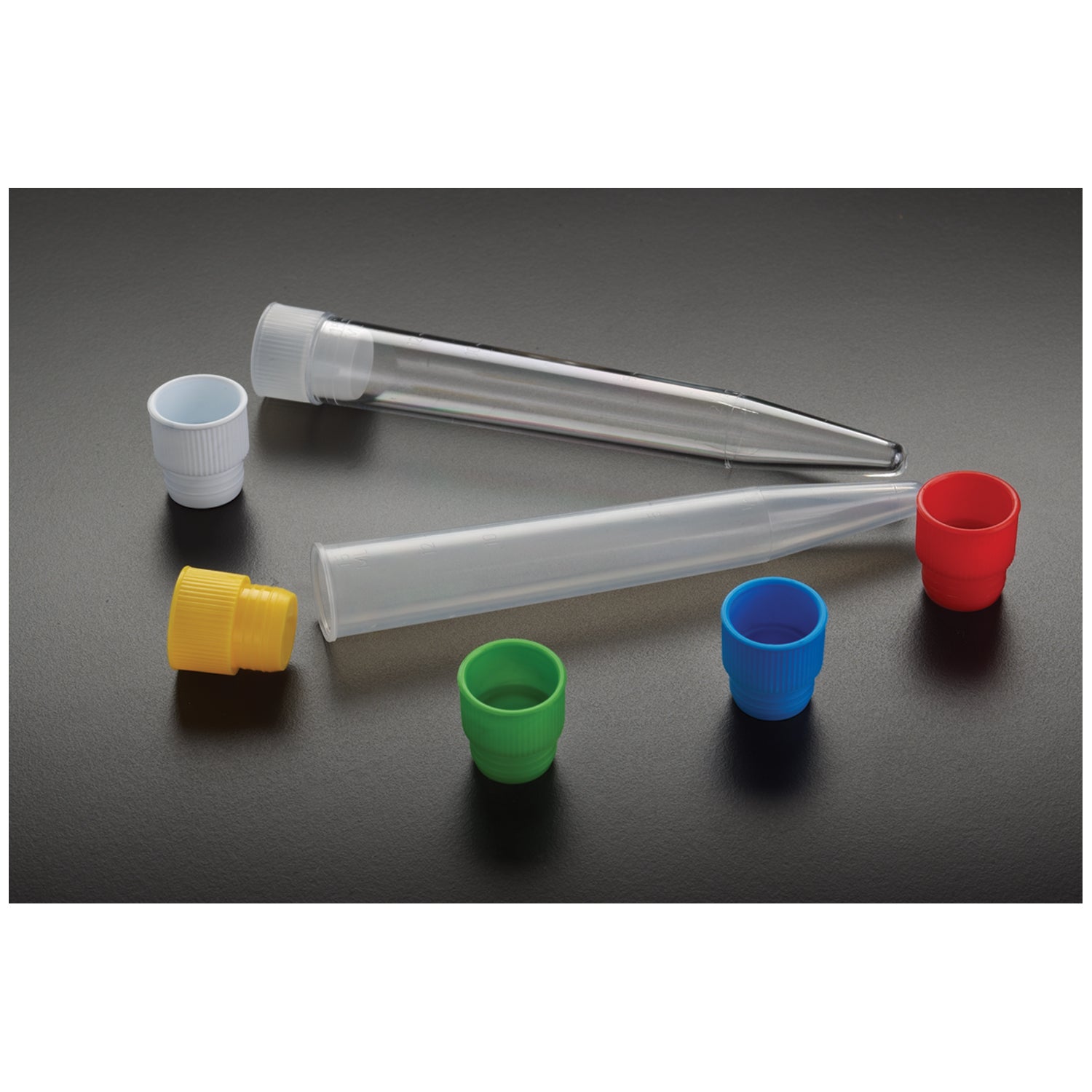 SIMPORT CENTRIFUGE S Tube, 15mL, Conical, 17 x 120 Polystyrene, (caps not included), 100/pk. 10pk/cs