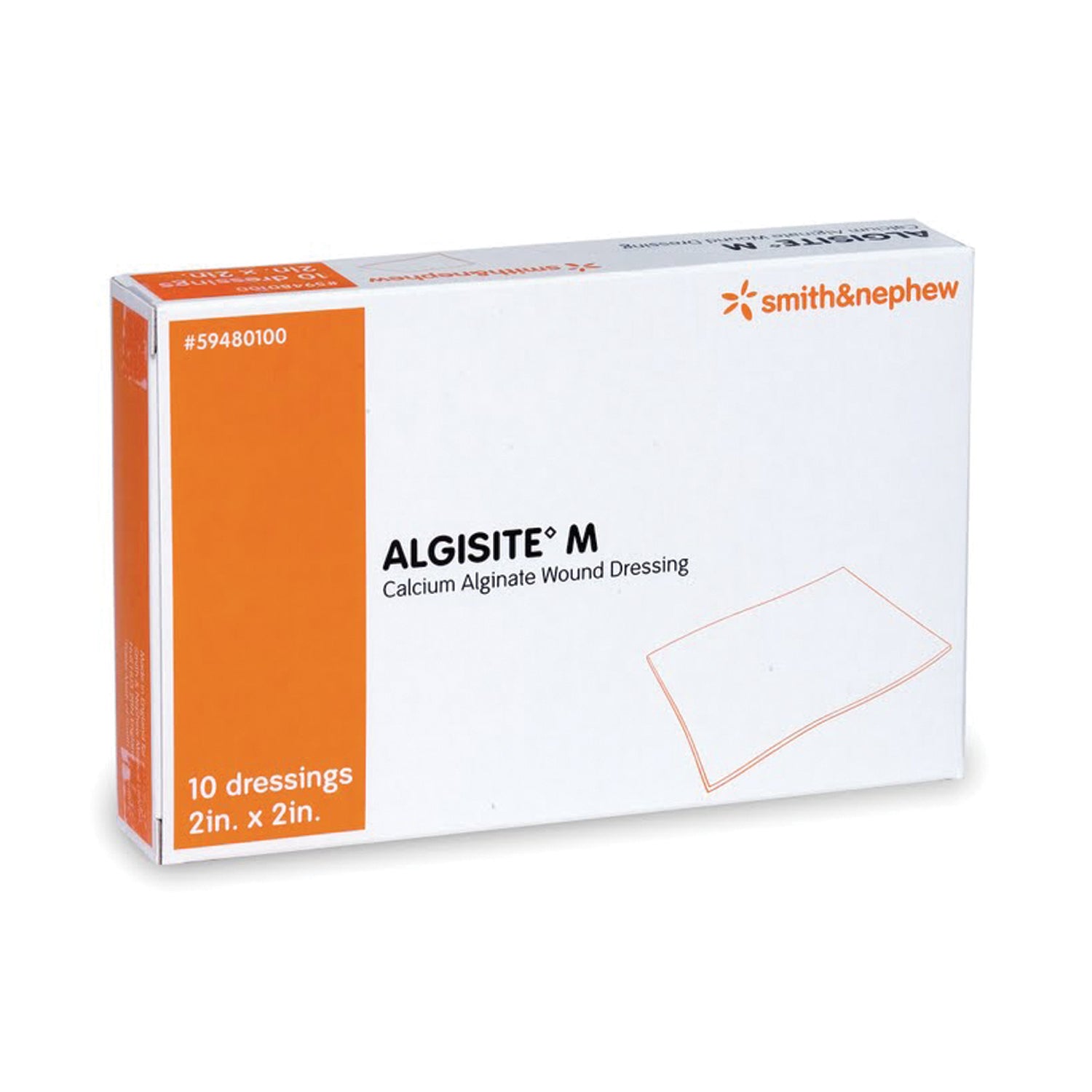 SMITH & NEPHEW ALGISITE™ M CALCIUM ALGINATE DRESSING "Calcium Alginate Dressing, 2\" x 2\", 10/pkg, 10 pkg/cs "