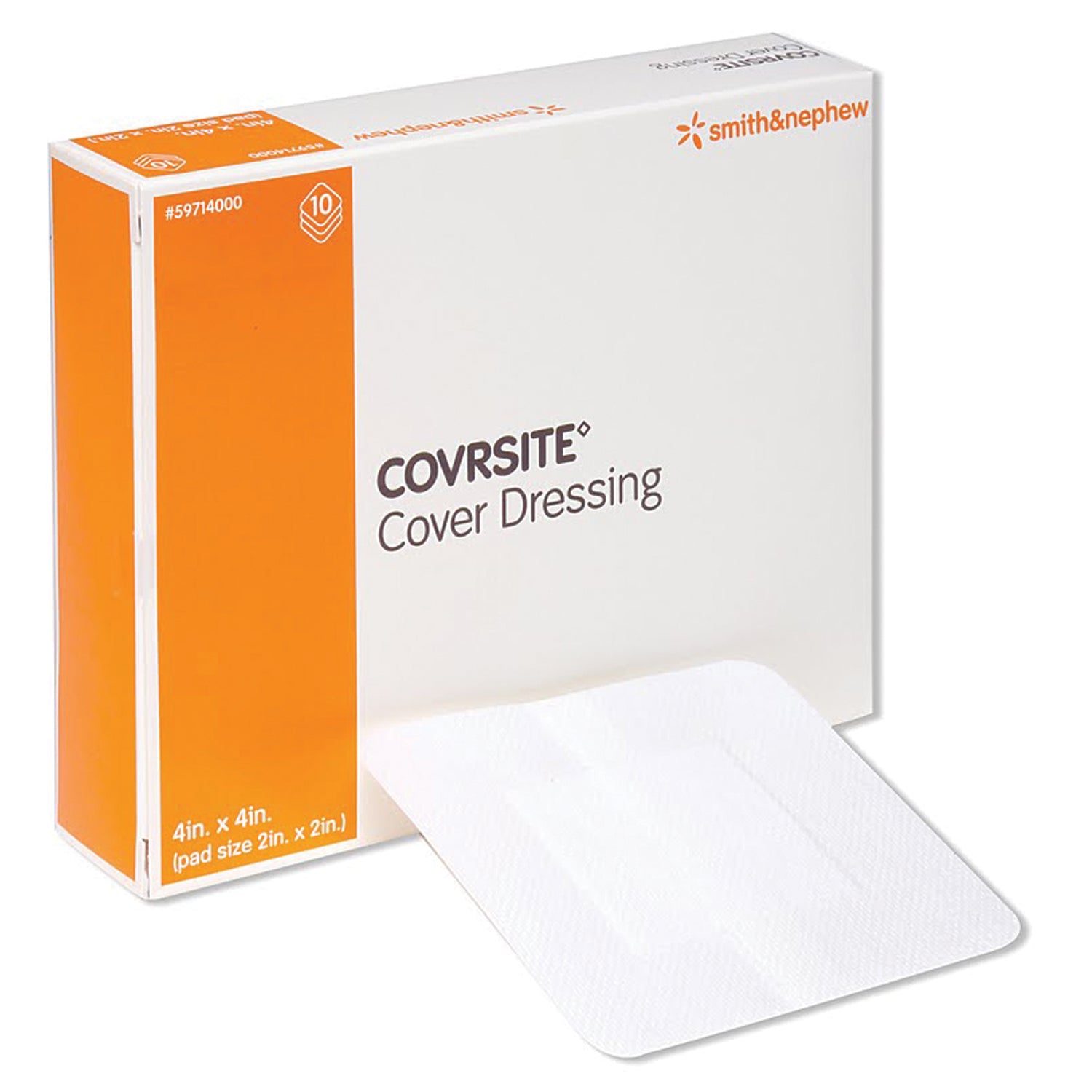 SMITH & NEPHEW COVRSITE® COVER DRESSINGS "Cover Dressing, 4\" x 4\", 10/pkg, 10 pkg/cs "