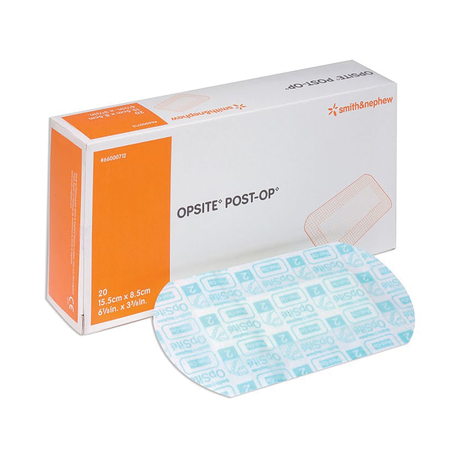 SMITH & NEPHEW OPSITE™ POST-OP COMPOSITE DRESSINGS "Composite Dressing, 6-1/8\" x 3-3/8\", 20/bx, 10 bx/cs "
