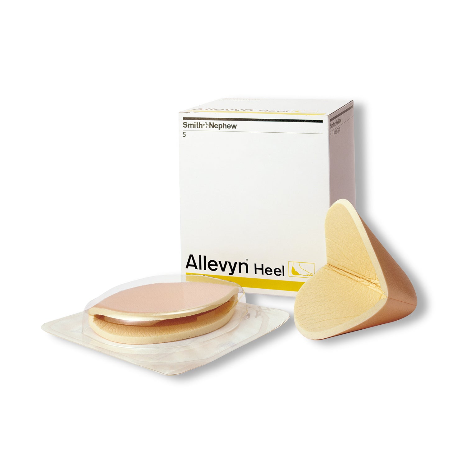 SMITH & NEPHEW ALLEVYN™ Heel Dressing, 5/pkg, 6 pkg/cs