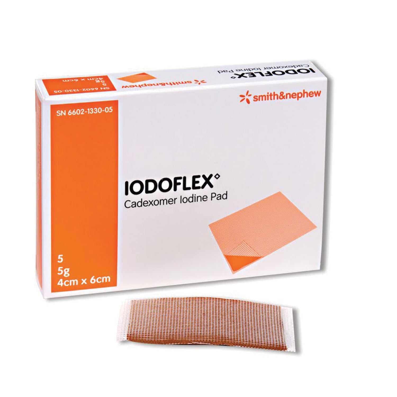 SMITH & NEPHEW IODOFLEX WOUND GEL PADS Iodoflex Wound Pad, 5 x 5gm