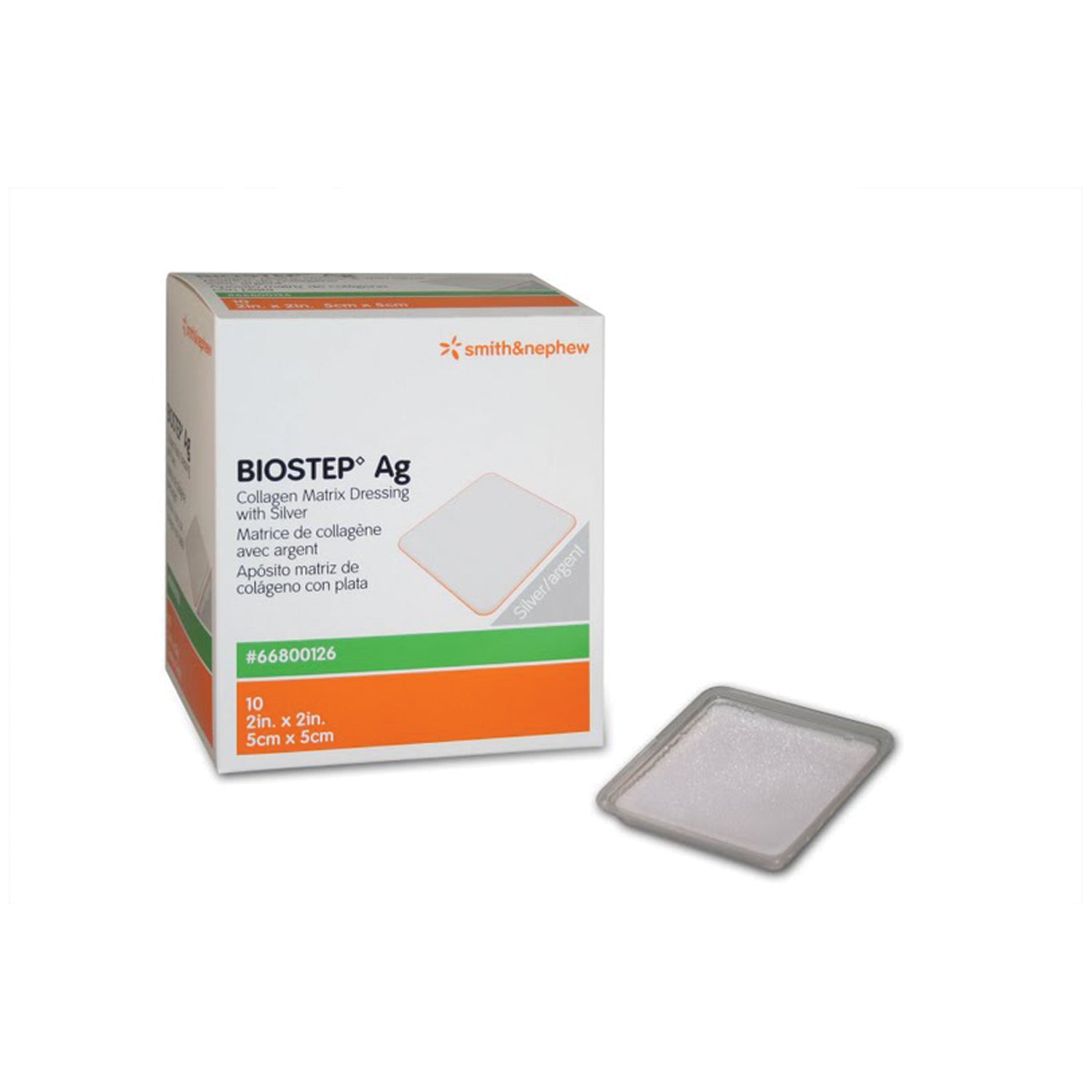 SMITH & NEPHEW BIOSTEP™ COLLAGEN DRESSINGS "Dressing, Collagen, 2\" x 2\", BIOSTEP AG, 10/bx "