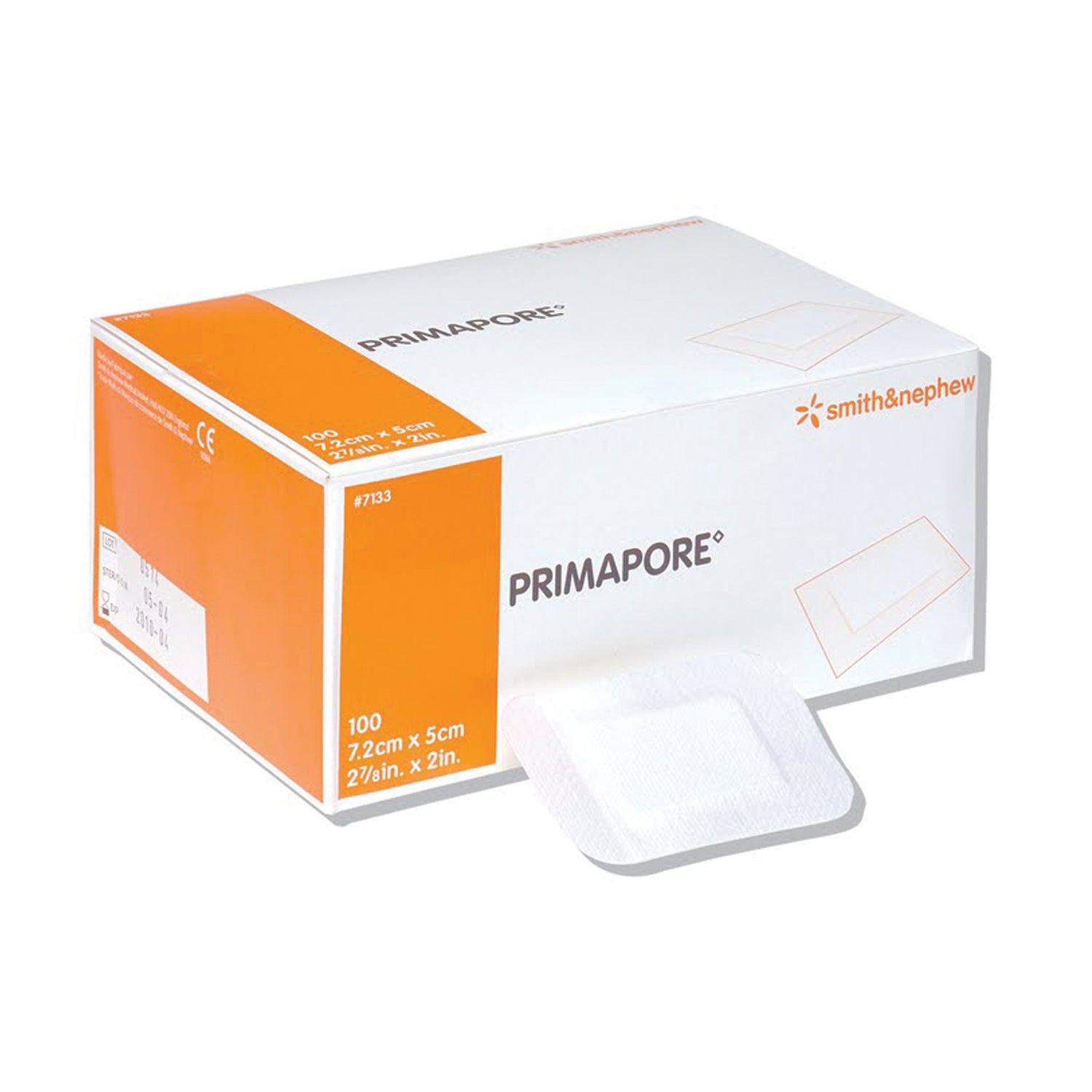 SMITH & NEPHEW PRIMAPORE™ IV ADHESIVE DRESSINGS "Peripheral IV Adhesive Dressing, 23/4\" x 2\", Pad Size 40mm x 27mm, 100/pkg "