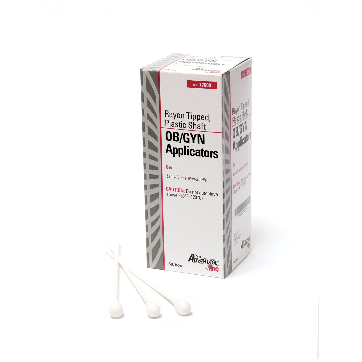 PRO ADVANTAGE® APPLICATOR "OB/ GYN Applicator, 8\", Rayon Tipped, Plastic Shaft, 50/bx, 10 bx/cs (60 cs/plt) (Not Available for sale into Canada)"