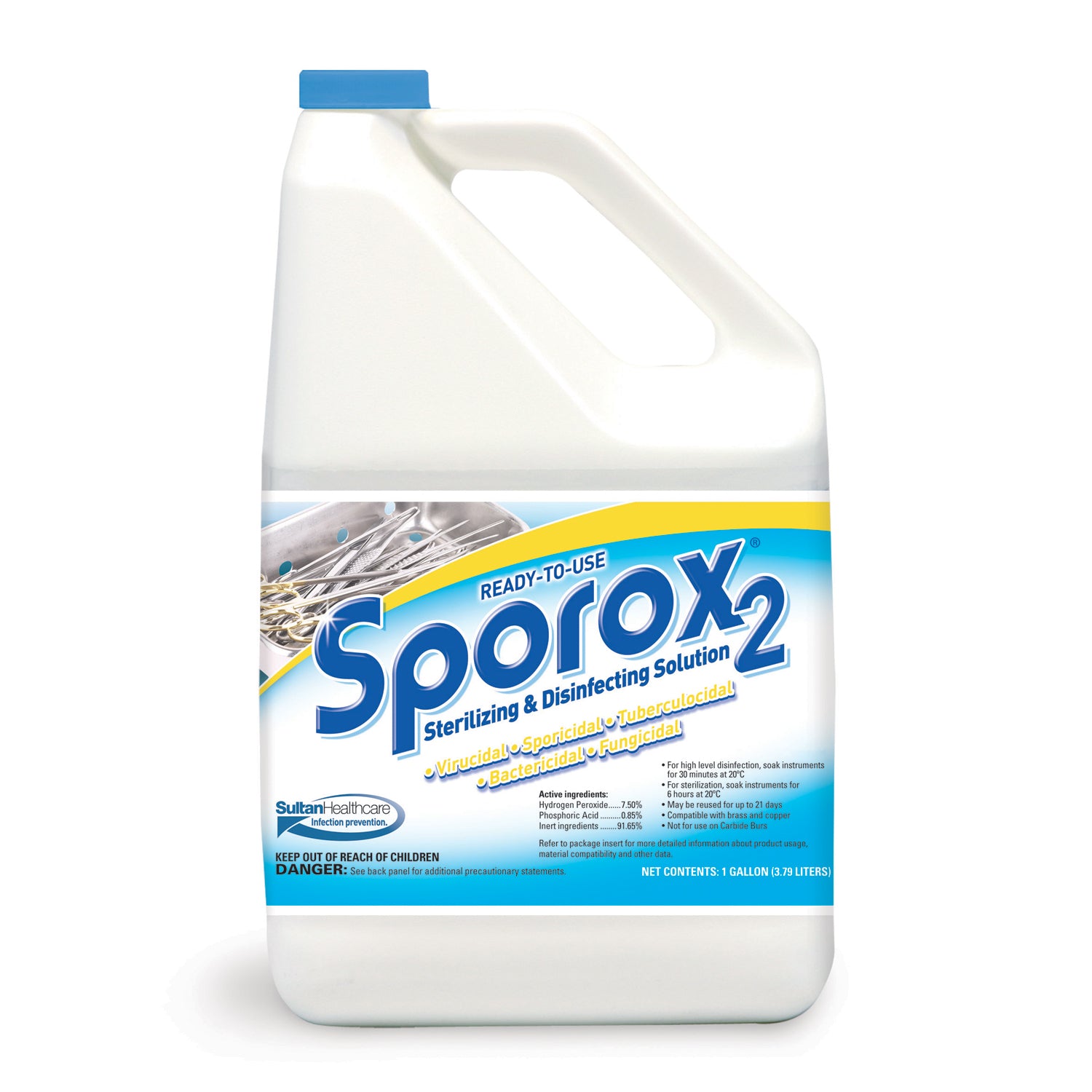SULTAN SPOROX® II STERILIZNG & DISINFECTING SOLUTION Sterilizing & Disinfecting Solution, Gallon (4 btl/cs, 55 cs/plt)