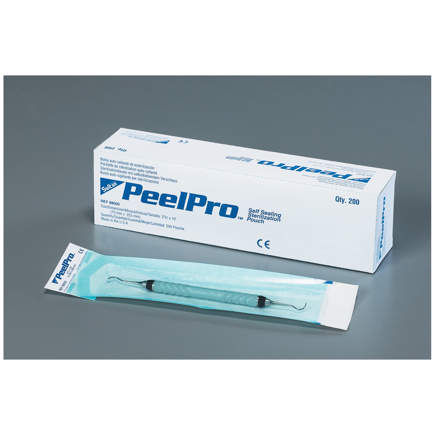 SULTAN PEELPRO™ STERILIZATION POUCHES "Sterilization Pouch, 71/2\" x 13\", 200/bx"