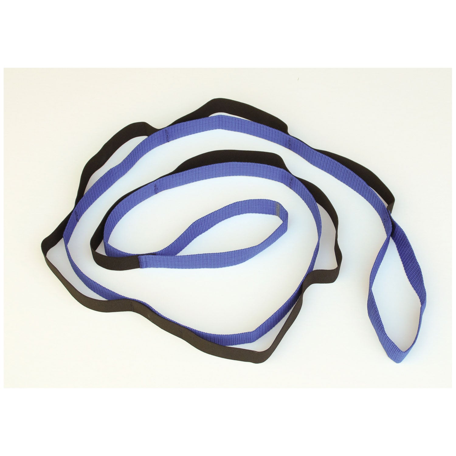 THERAPEUTIC RANGEMASTER™ STRETCHSTRAP "Stretching Aid, 5 ft 7\" Long, Blue Webbing with Black Elastic Stretch Strap, Clear Poly Ziplock Bag (091157)"
