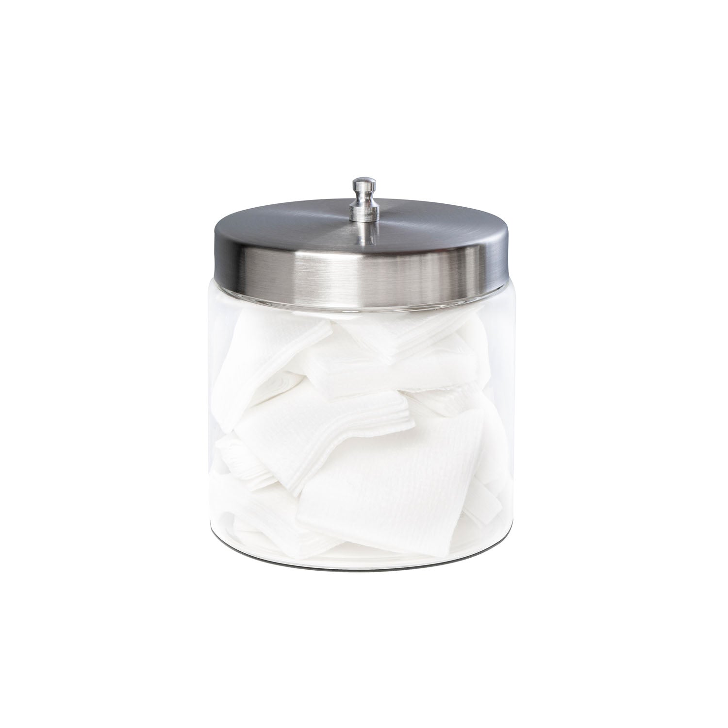 DUKAL TECH-MED DRESSING JARS Dressing Jar & Cover, 4" x 4", Glass, 1/bx, 6 bx/cs