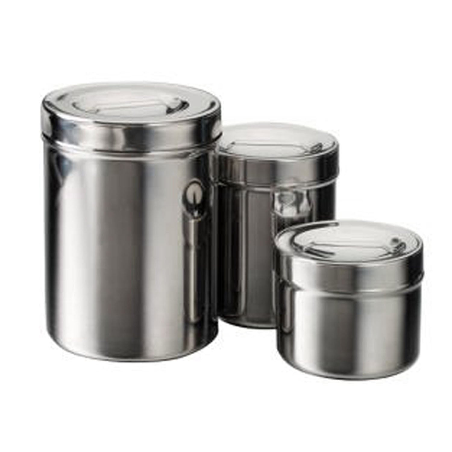 DUKAL TECH-MED S Dressing Jar, 2.25 Qt, Stainless Steel