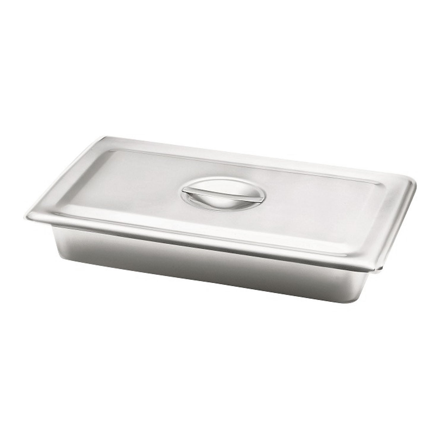 DUKAL TECH-MED INSTRUMENT TRAYS "Instrument Tray, Recess Grip, 12-1/8\" x 7-5/8\" x 2\", Stainless Steel"