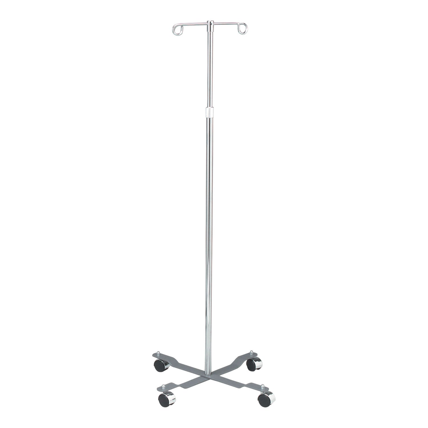 DUKAL TECH-MED IV POLE "IV Pole, 2 Hook, 4 Caster, Adjust 47\" - 84\" (114 ea/plt) "