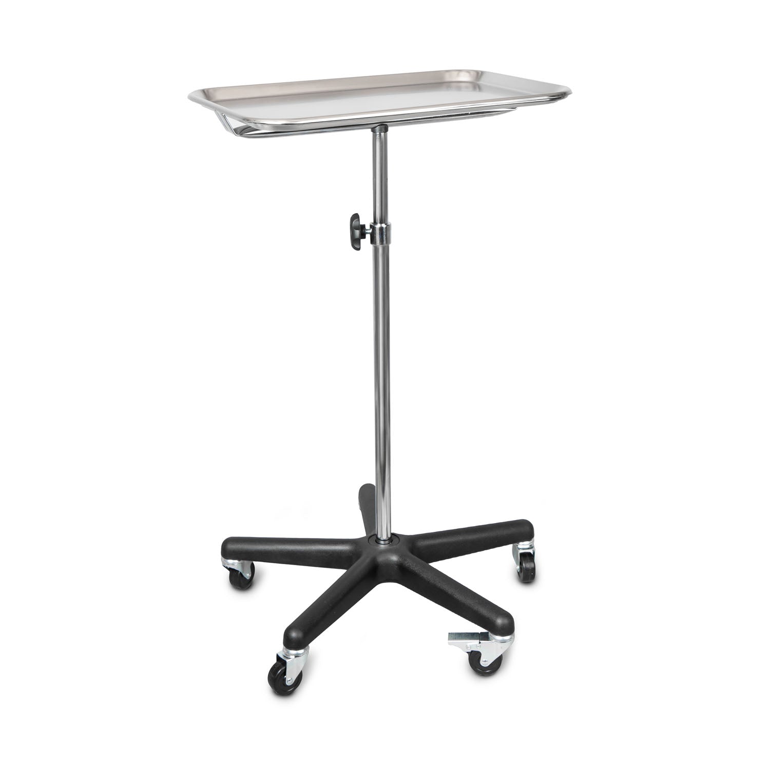 DUKAL TECH-MED MAYO STAND "Mayo Stand, Mobile Base, (5) Casters, 12.5\" x 19\" Tray (28 ea/plt)"