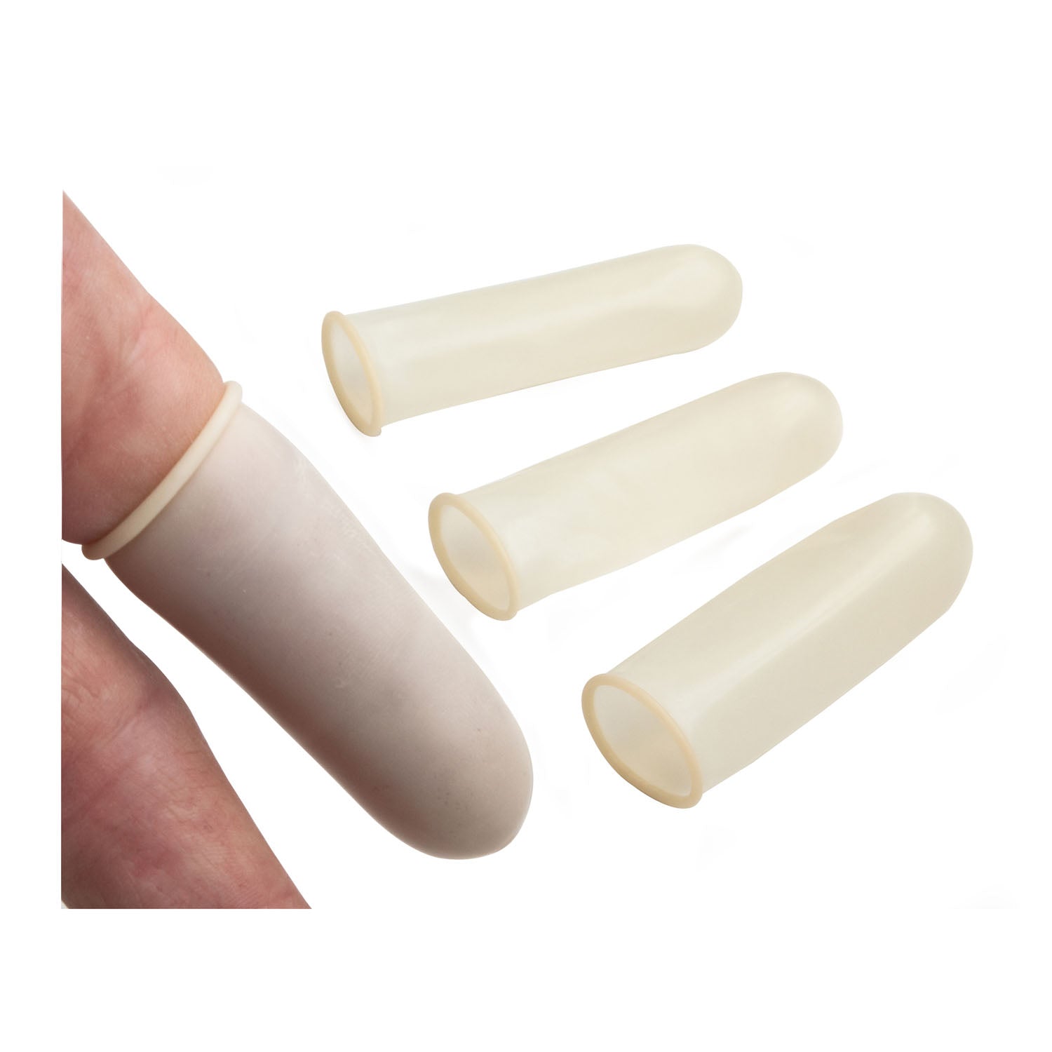 DUKAL TECH-MED Nitrile Finger Cots, Pre-rolled Medium, 144/bx