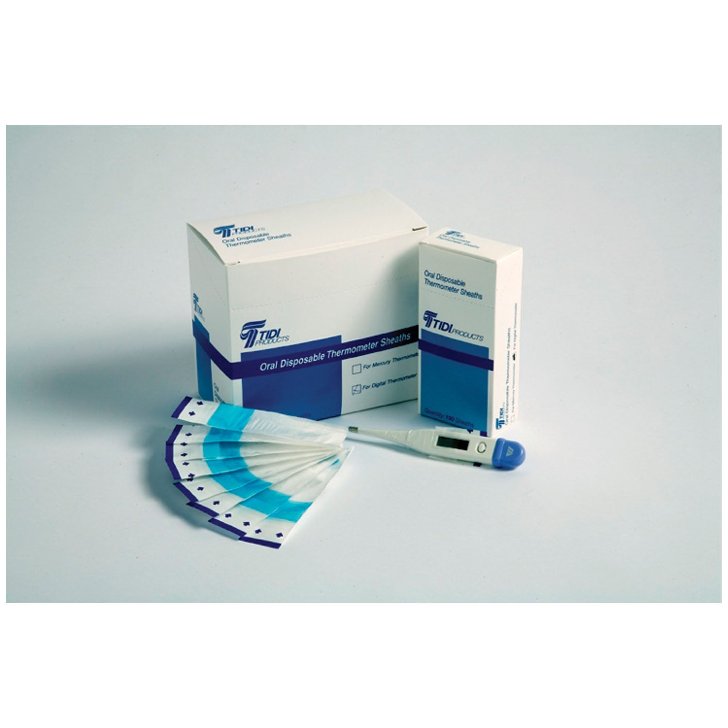 TIDI DIGITAL ORAL THERMOMETER SHEATH Digital Oral Thermometer Sheaths, 500/bx, 10 bx/cs