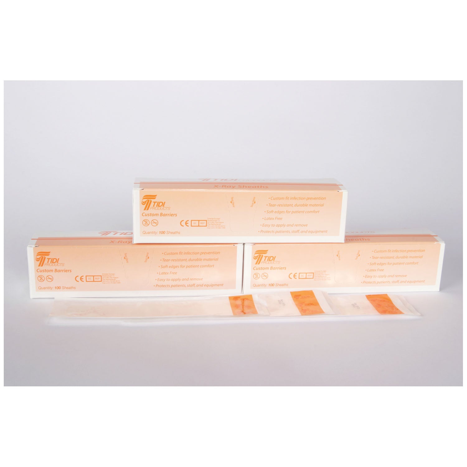 TIDI TIDISHIELD™ X-RAY SENSOR SHEATHS TIDIShield X-Ray Sensor Barrier, Fits: Carestream, Kodak 6100, Size 0/Sirona, Schick CDR Elite, Size 0, 100/bx, 5 bx/cs