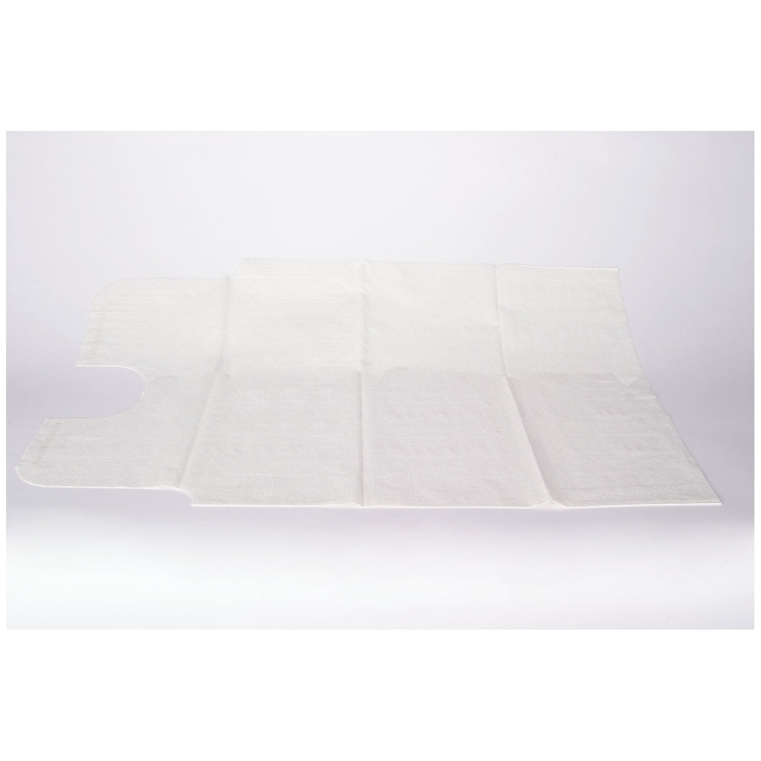 TIDI 3-ply, ALL TISSUE PATIENT GOWN "Gown, 30\" x 42\", 3-Ply Tissue, White, Front or Back Opening, 50/cs"