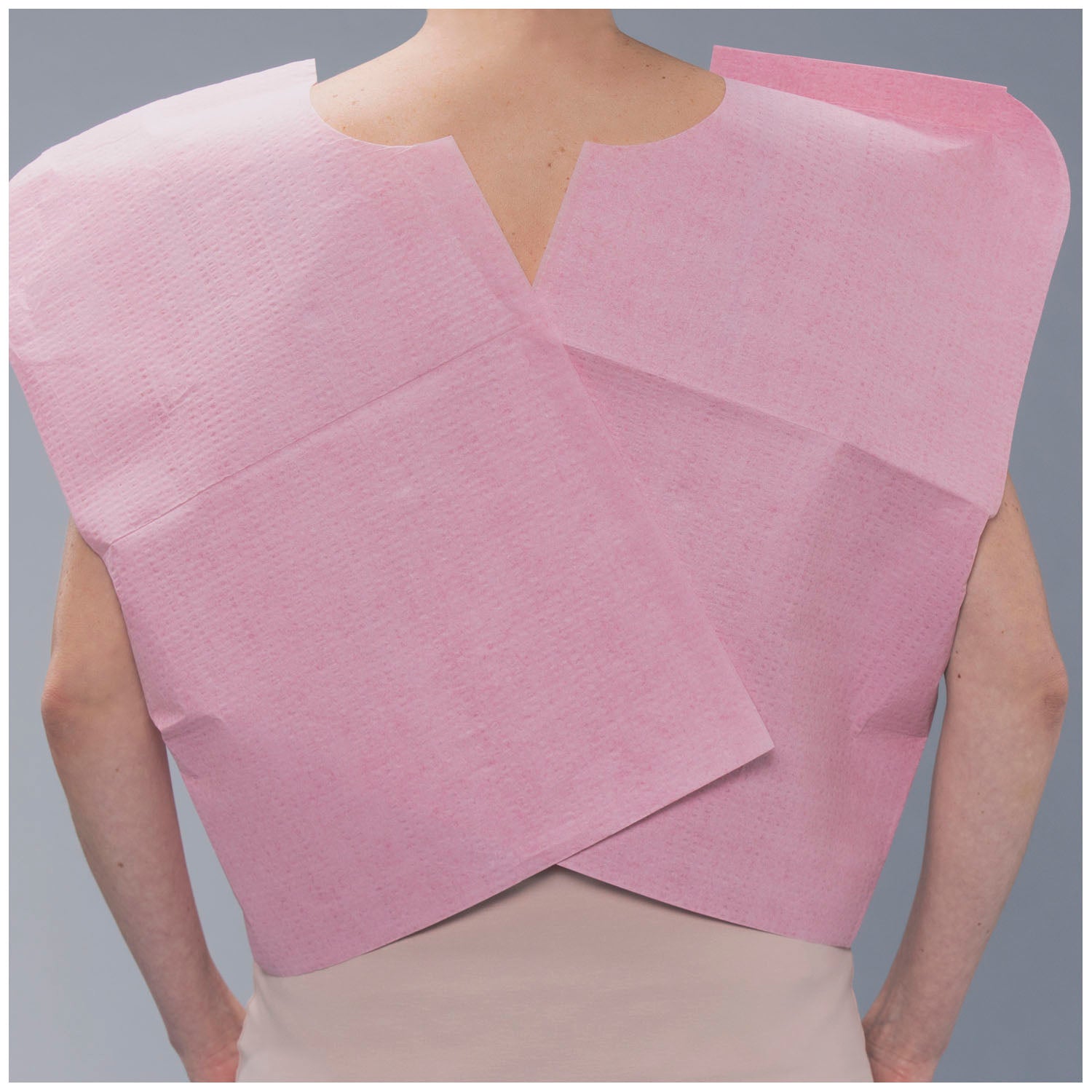 TIDI TISSUE POLY TISSUE PATIENT CAPE "Exam Cape, 30\" x 21\", Mauve, T/P/T, 100/cs"