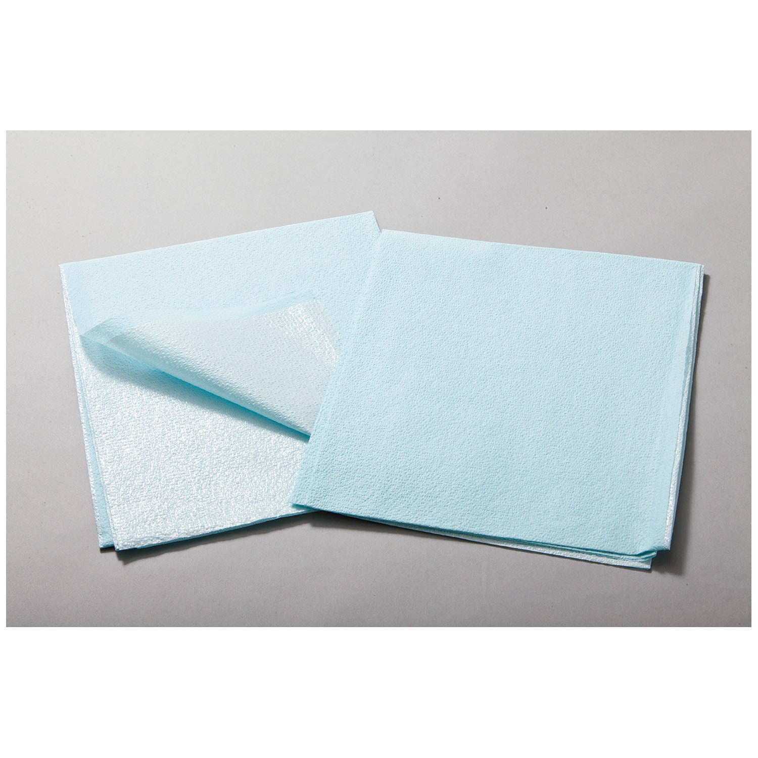 TIDI EQUIPMENT DRAPE SHEET "Drape Sheet, Tissue/ Poly, 30\" x 48\", Blue, 100/cs"