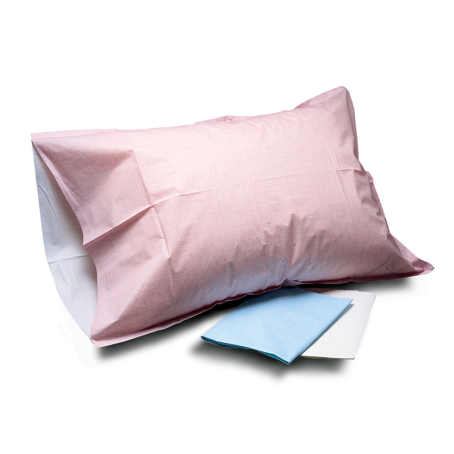 TIDI DISPOSABLE PILLOWCASES "Pillowcase, 21\" x 30\", Tissue/ Poly, Blue, 100/cs"
