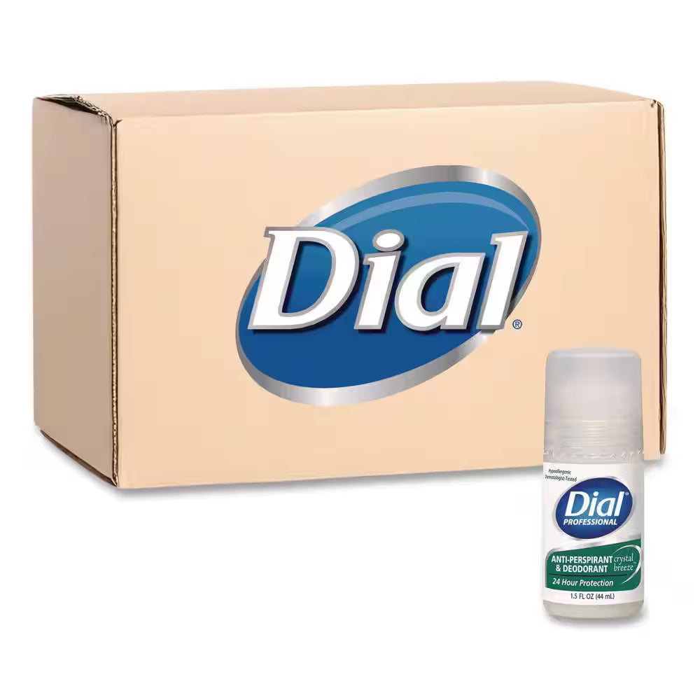 DIAL® ANTIPERSPIRANT/DEODORANT Deodorant, Roll On, APDO, Scented, 1.5 oz, 48/cs