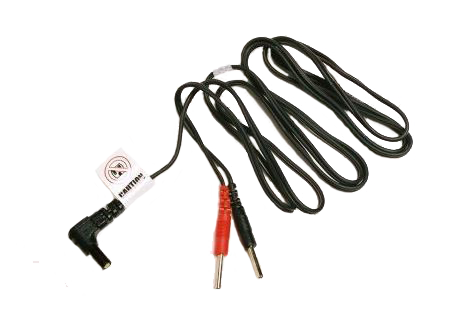 PAIN MANAGEMENT TENS UNIT LEADWIRES Electrotherapy device leadwires, Black, 1/pair