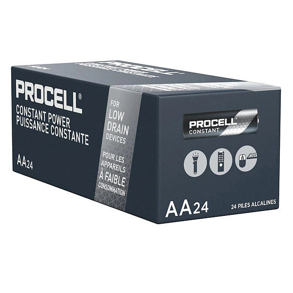 DURACELL® PROCELL® ALKALINE BATTERY Battery, Alkaline, Size AA, 24/bx, 6bx/cs